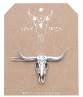 Silver hair clip buffalo